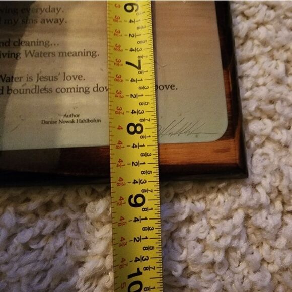 Vintage Religious The Living Water Prayer wall plaque - Picture 8 of 8